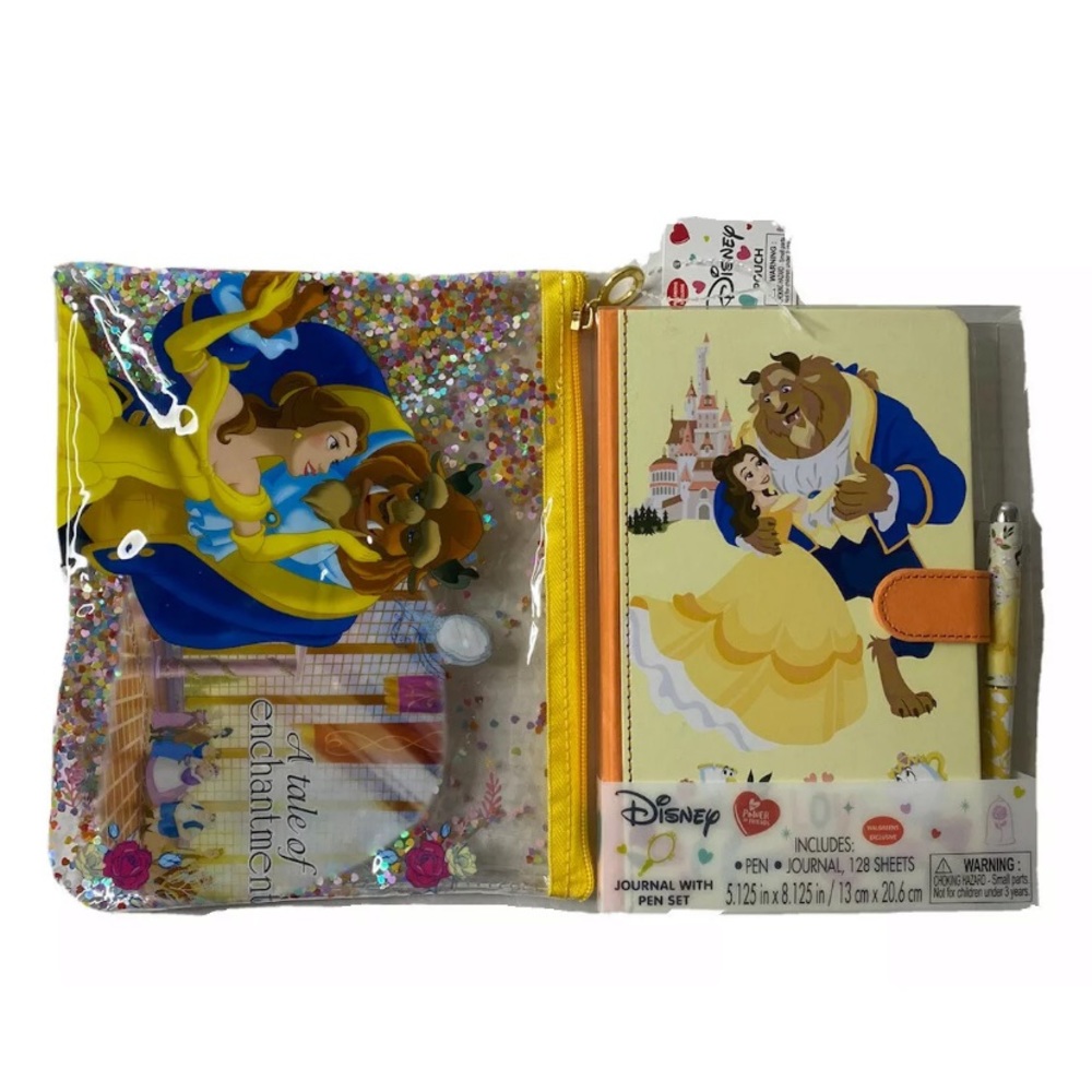 Disney Beauty And The Beast Pouch And Journal